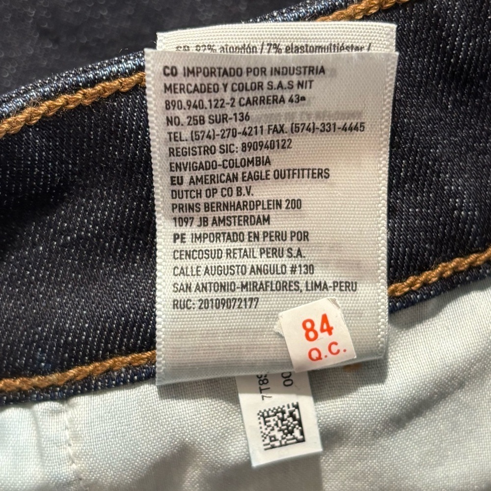 AMERICAN EAGLE SZ 12S Wide Leg Dark Wash Jean Trouser NEW WITH TAG - Picture 16 of 16